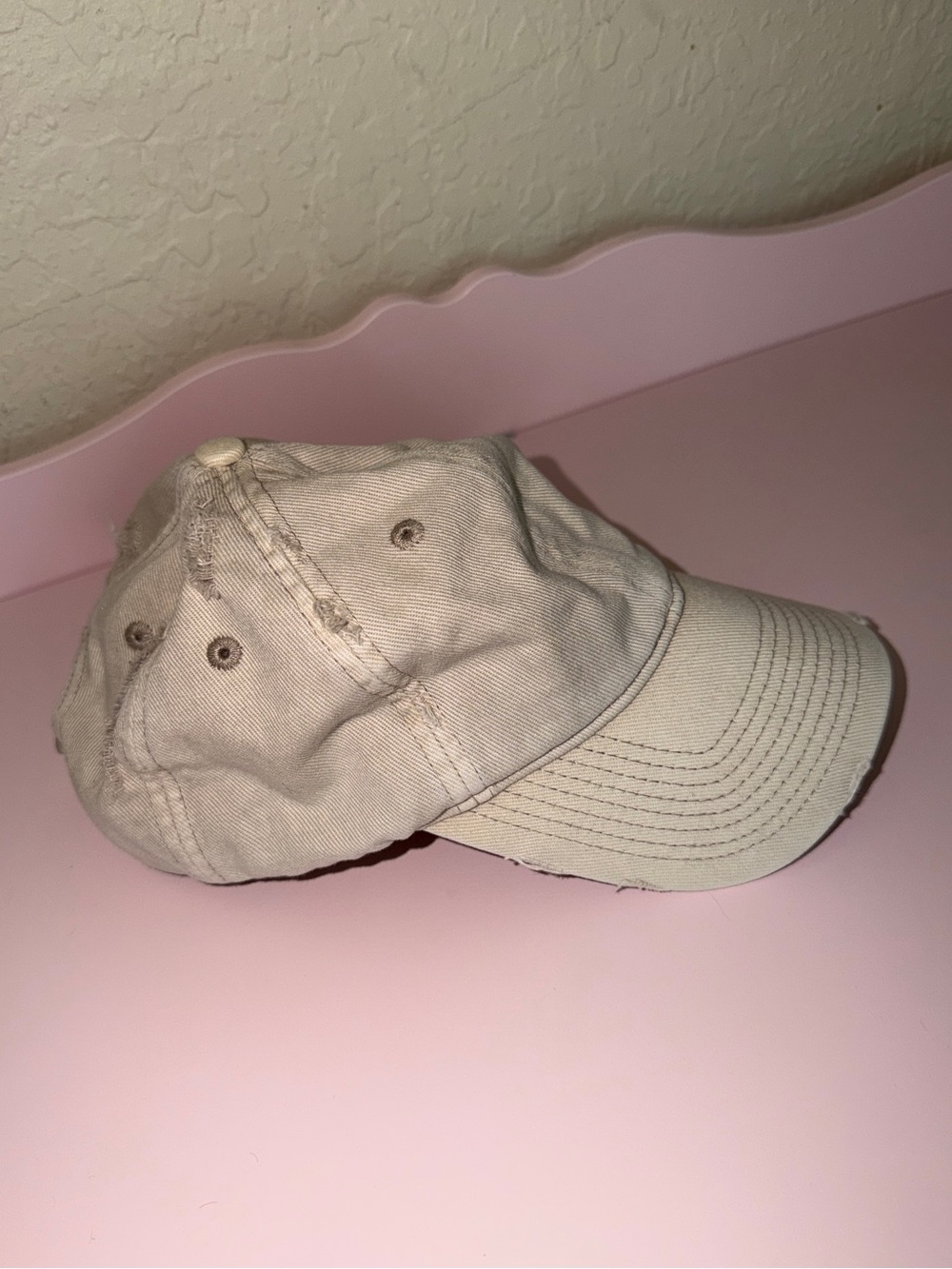 SKIMS Distressed Baseball Cap